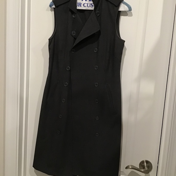 Gray double breasted tuxedo dress - Picture 1 of 1